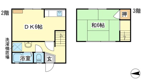 やよい荘の物件間取画像